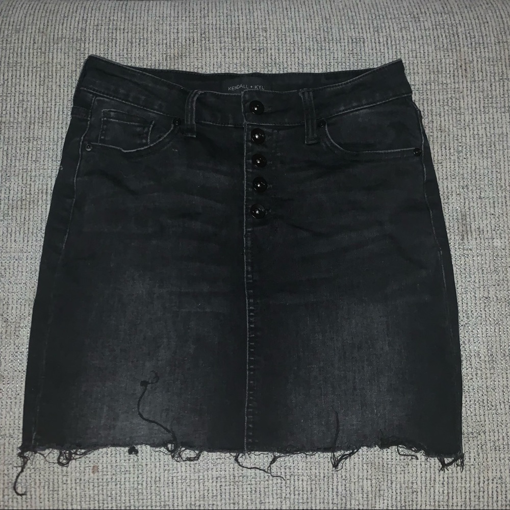 Kendall & Kylie Denim Mini Skirt | Size 5/27 | Steam Punk